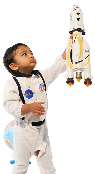 Richie joue l'astronaute
